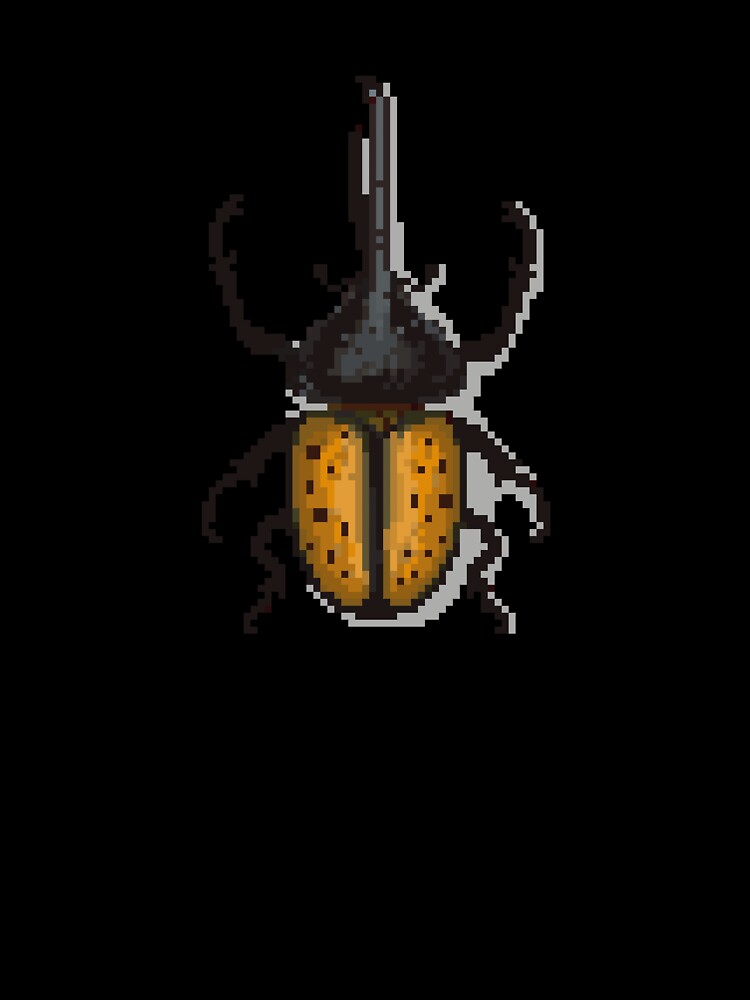 Pixel art beetle nº 44 by Kanistamps