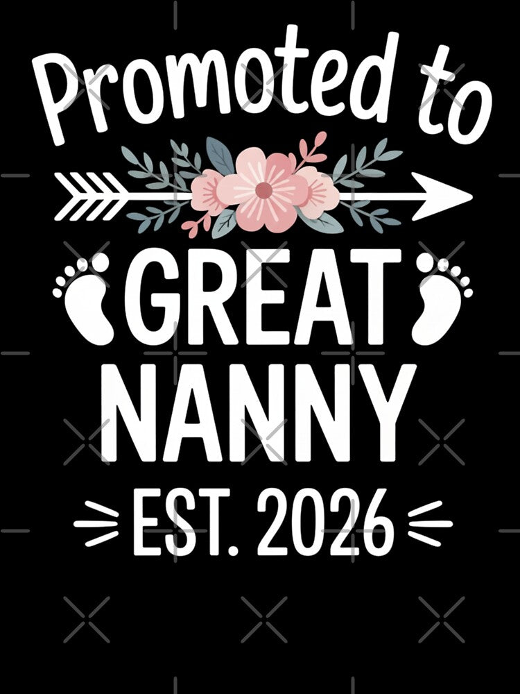 Promoted to Great Nanny Est. 2026 Expecting Grandmother by Gogetgiggles