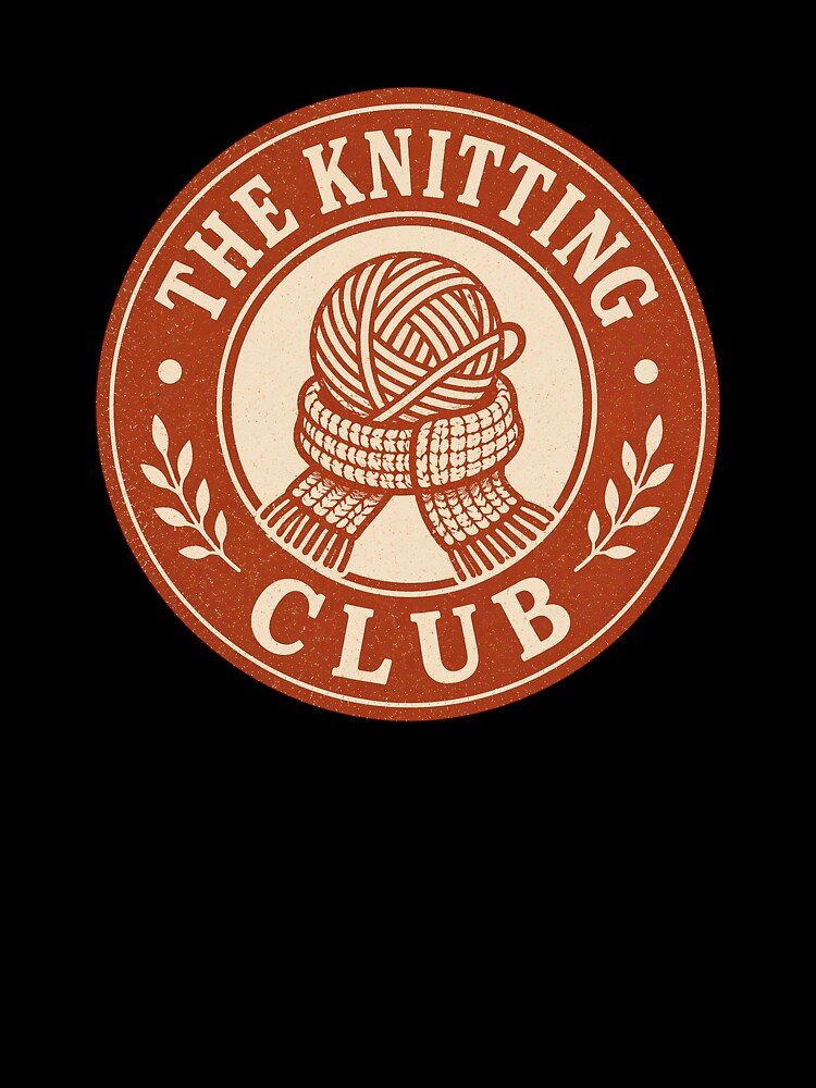 The Knitting Club Vintage Badge by EastEndTownie
