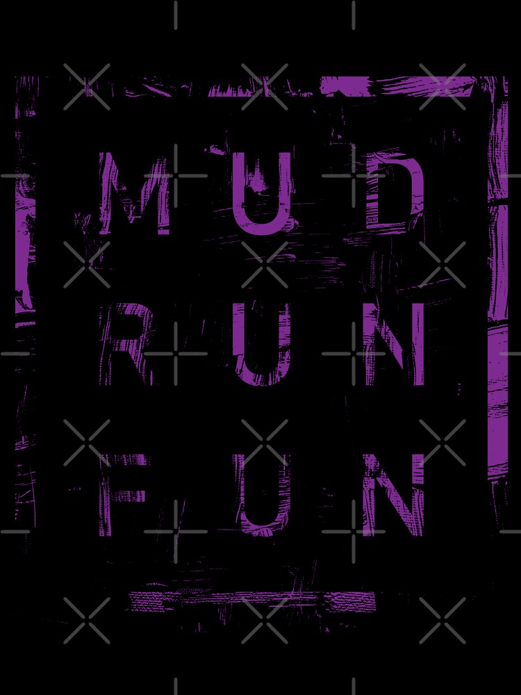 Mud Run Fun Tough Mudder PURPLE Trail Running and Marathon by BOBSMITHHHHH