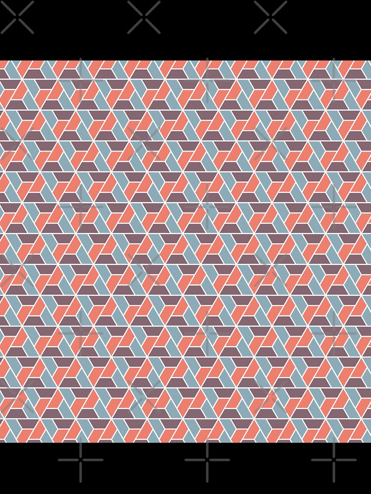 Pink and purple triangle pattern by flamendes