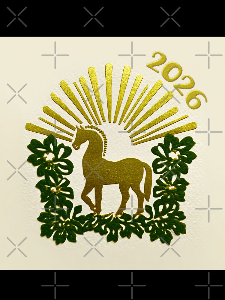 2026 Year of the Horse Gilded Style by bubblegoth