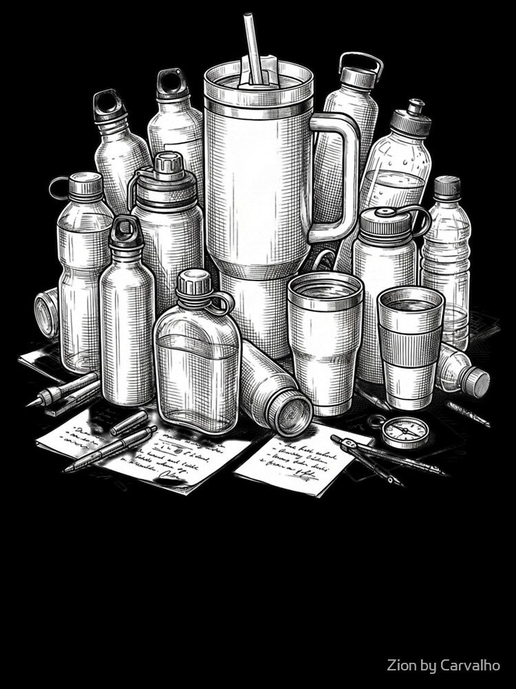 Emotional Support Water Bottle - The Hydration Obsession Tee by Zion by Carvalho