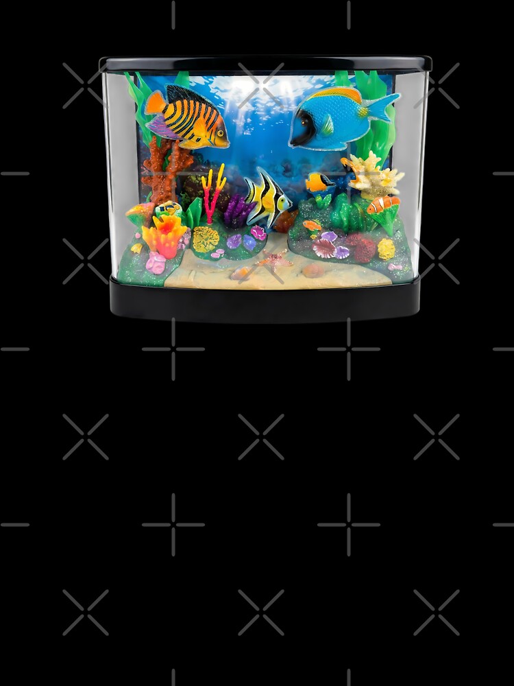Retro 90s Fake Aquarium Light Up Fish Tank Nostalgia by NostalgiaOS