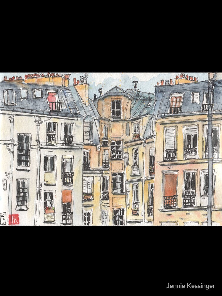Paris terrace view by Jennie Kessinger
