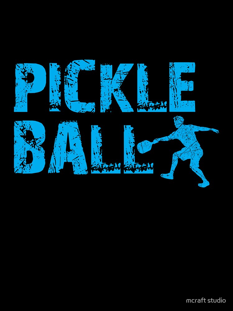 Pickleball Player Silhouette – Funny Pickle Baller Sport Design 5 by mcraft studio