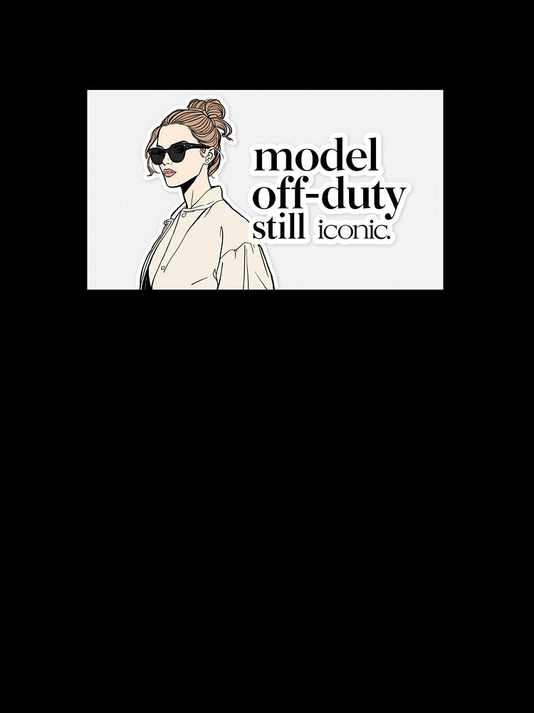 Model Off Duty Still Iconic Aesthetic Fashion Sticker by VNyA