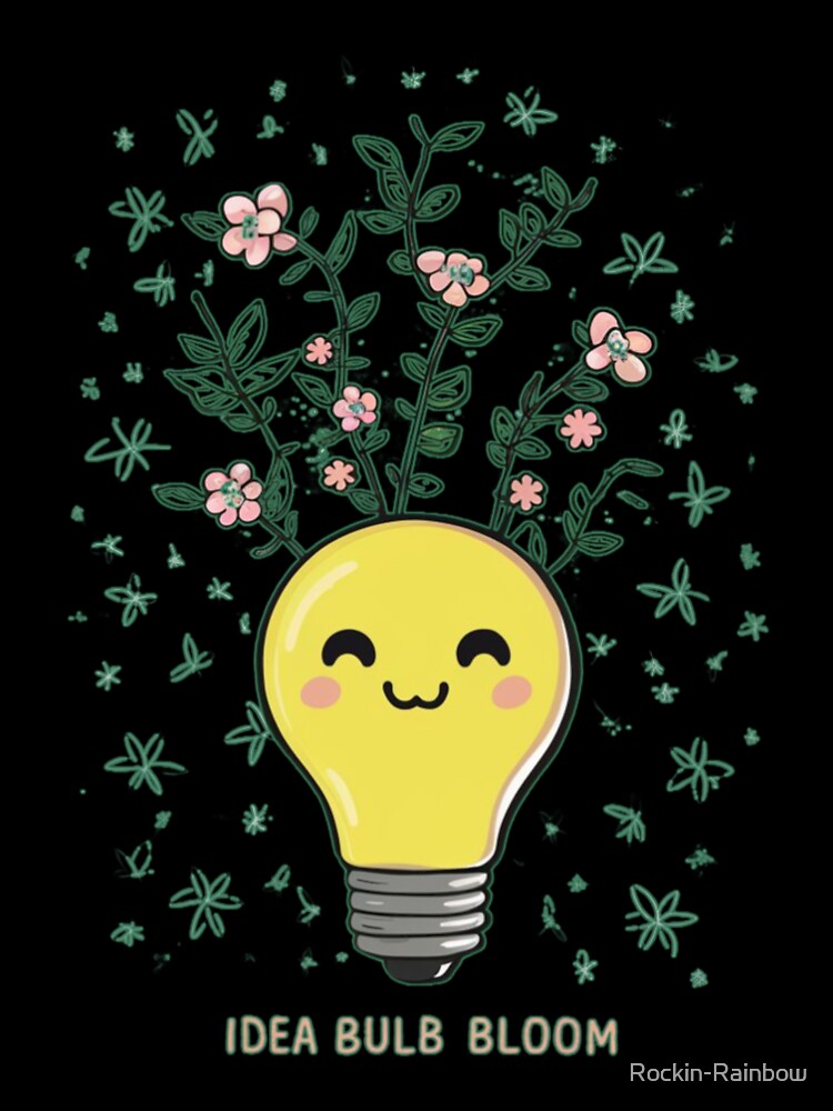 Idea Bulb Bloom - Kawaii by Rockin-Rainbow