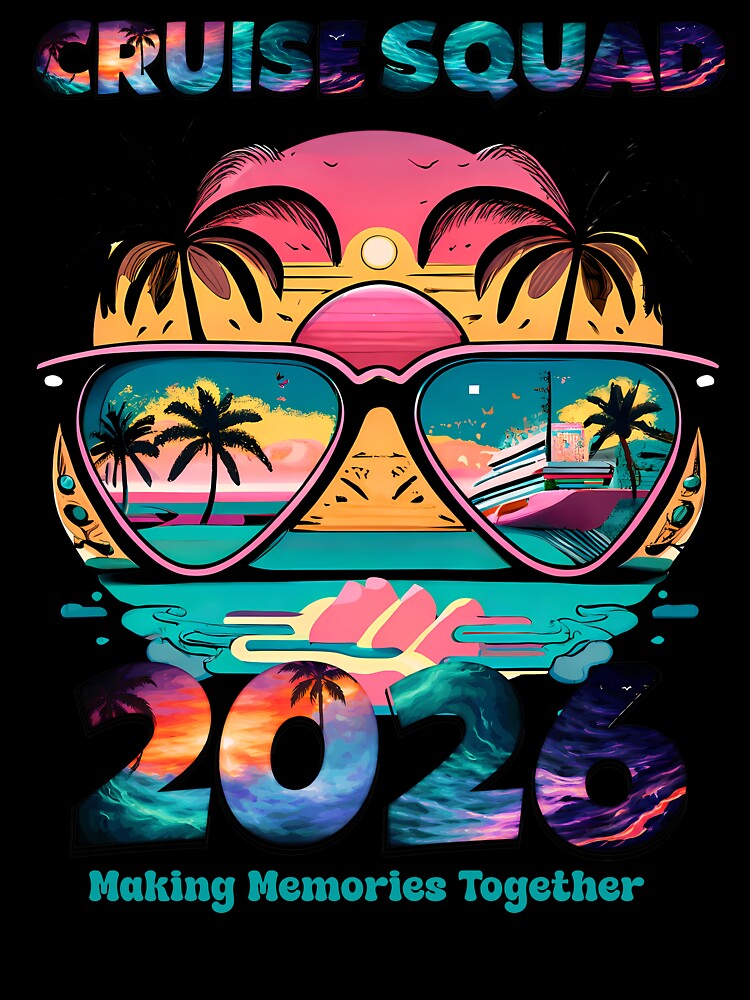 Cruise Squad 2026 Tropical Sunset Vacation by DAVIESLLC