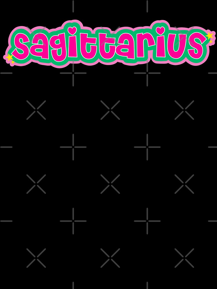 Sagittarius pink and green with stars by SUUSCK ★