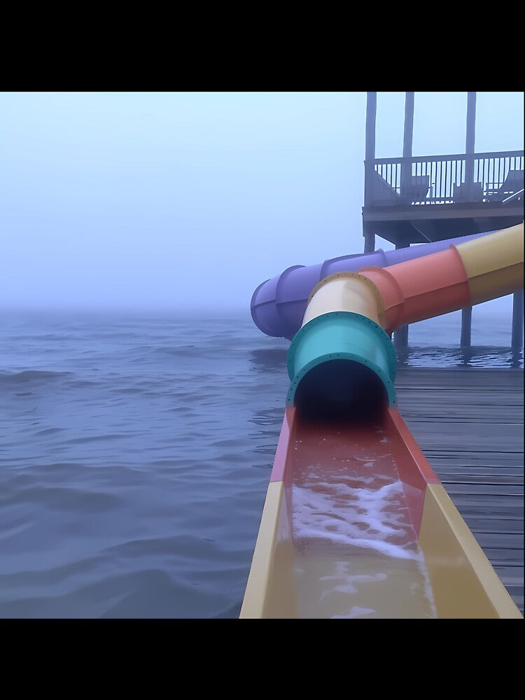 Liminal Space Playground In Ocean by wbshgapdji73