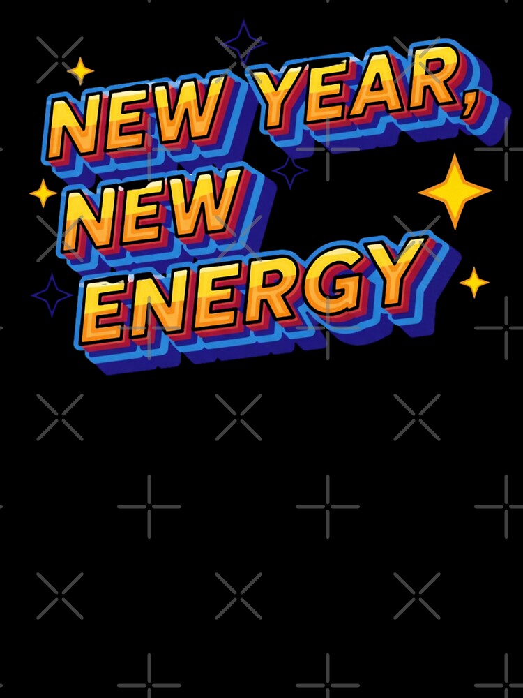 New Year, New Energy – Minimalist Typography Design by Design_Your_Day