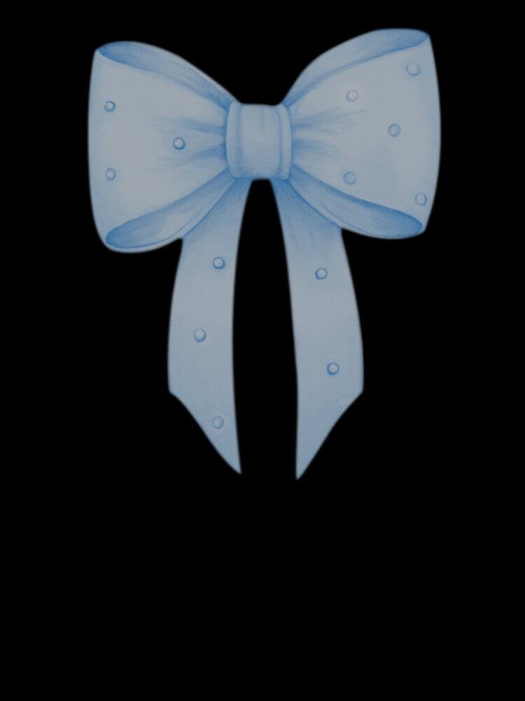 Blue Bow Coquette by Desert Manna Designs