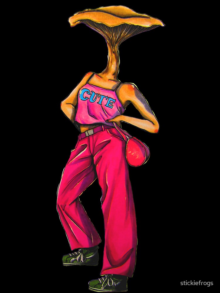 2000s mushroom girl by stickiefrogs