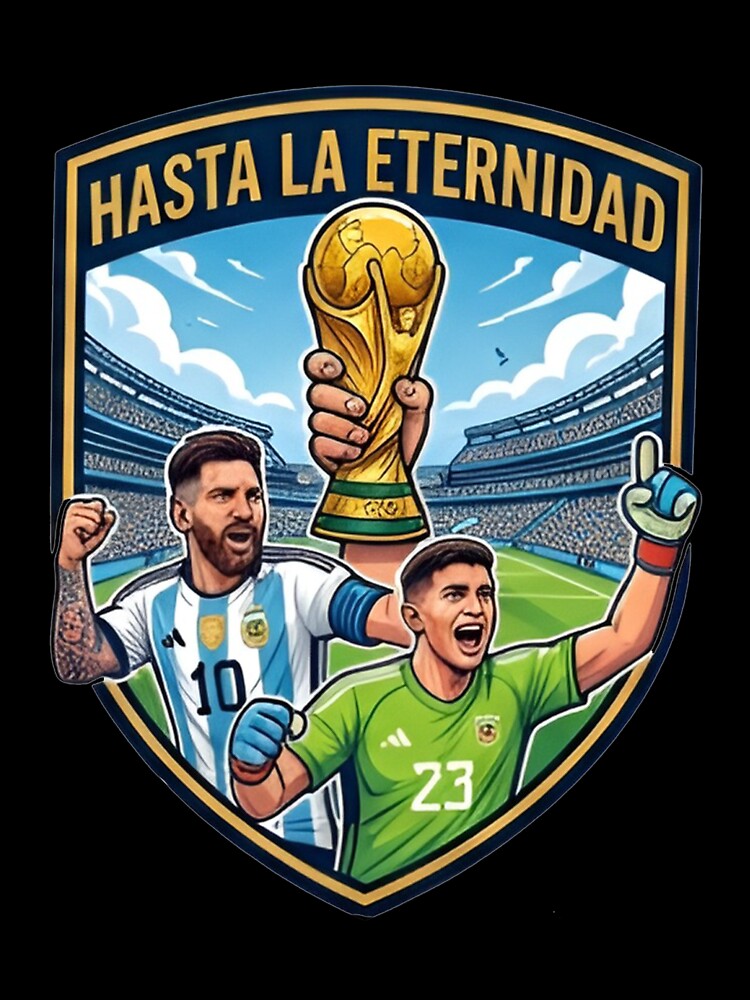 Hasta La Eternidad Argentina Champions | Messi Argentina Football Fan Art by iamamiraj