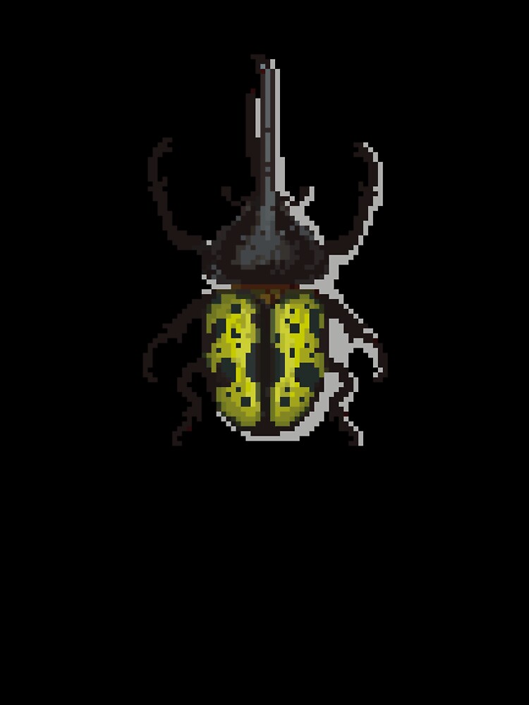 Pixel art beetle nº 45 by Kanistamps