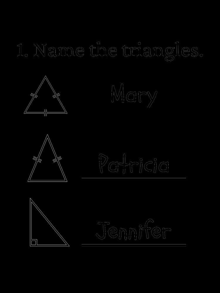 Girl Triangles Geometry Math Funny Gift by acherriemae