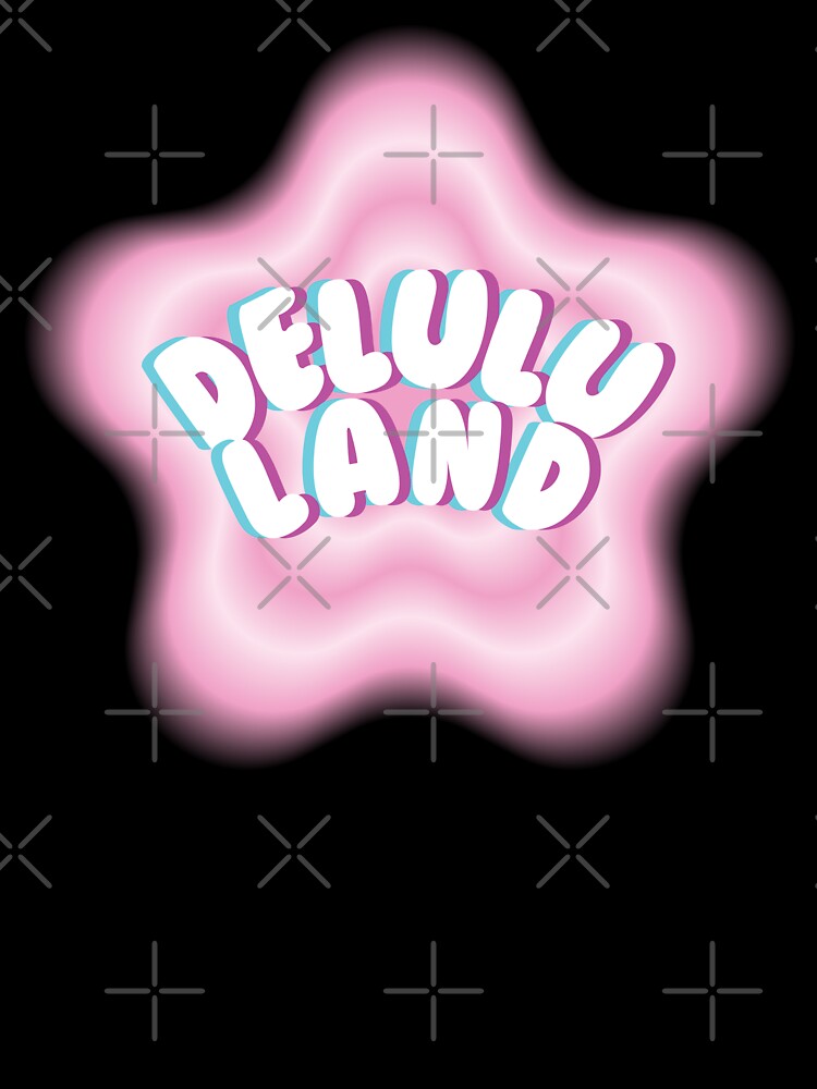 Delulu Land Neon Floral Sign by Dazzline Designs