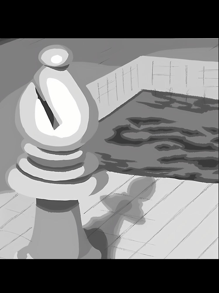 Liminal Space Chess Bishop by bunomihpgr99