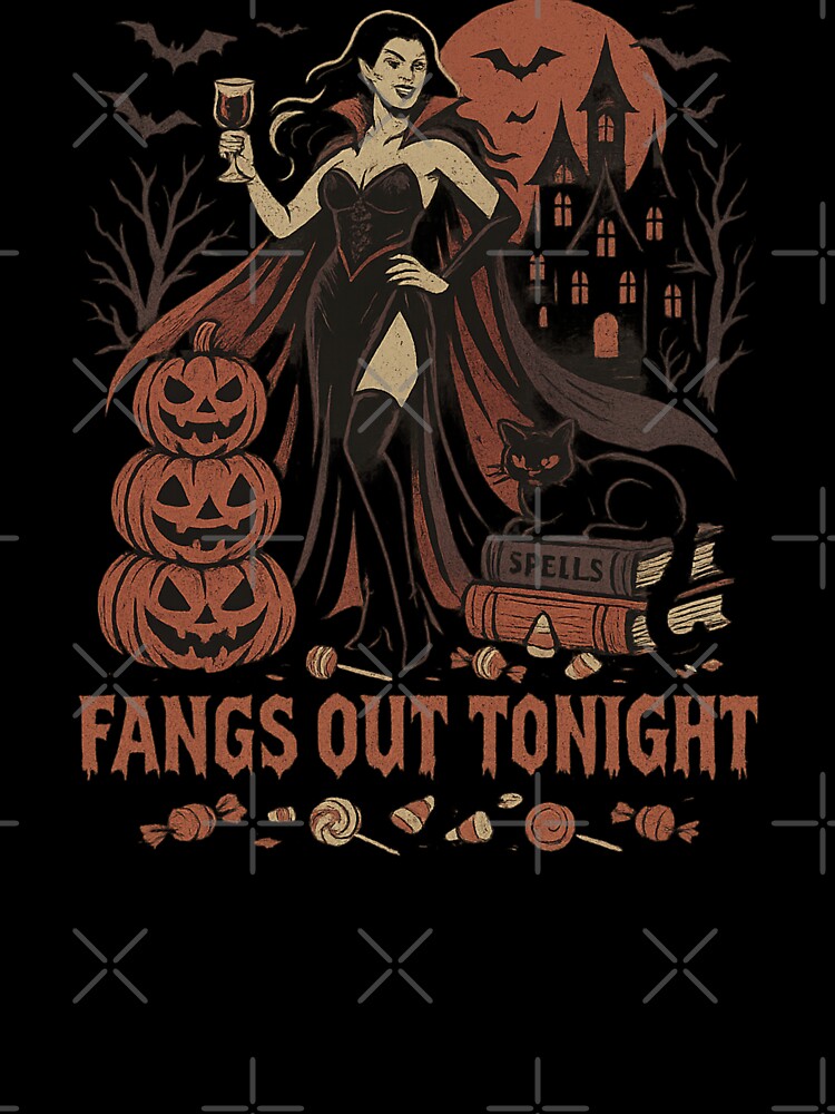 Fangs Out Tonight Vampire Vibes by Threadfellas702
