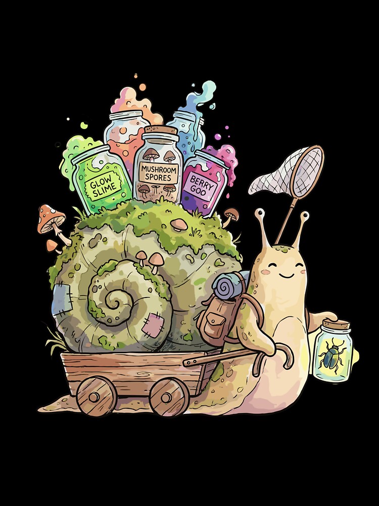 Goblincore Aesthetic: Snail Goo Forager by bapupa