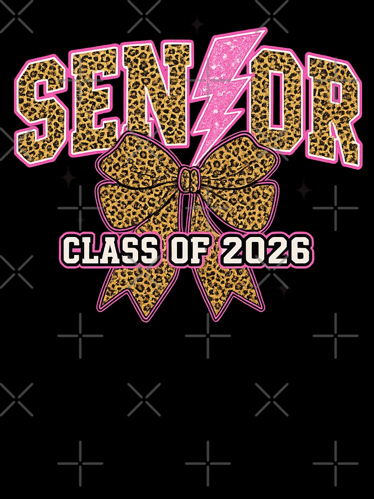 Senior Class of 2026 Leopard Bow by Clinomania Art