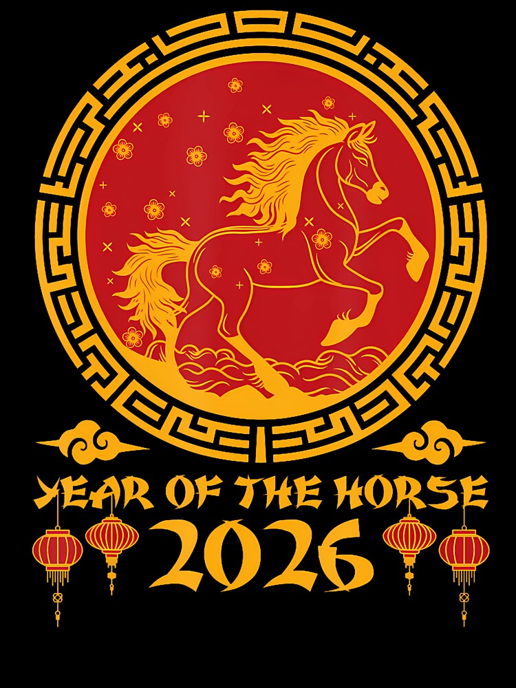 Chinese New Year Of The Horse 2026 Lunar Zodiac by BeulahJoseph