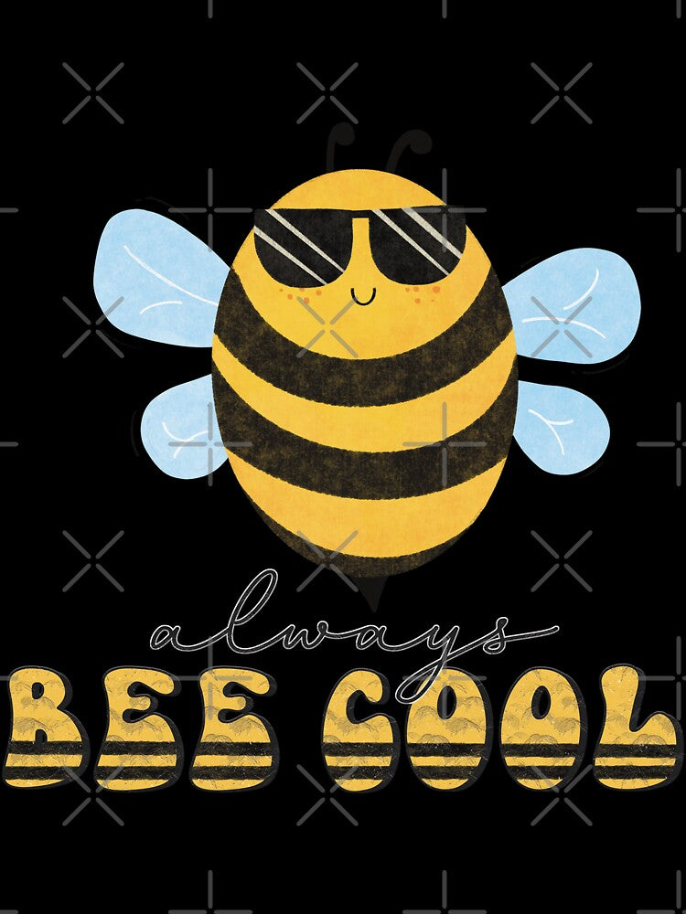 Bee cool shits, bee cool hats, bee cool shower curtain, bee cool backpack, bee cool dress, bee cool phone cases by Poussyarts