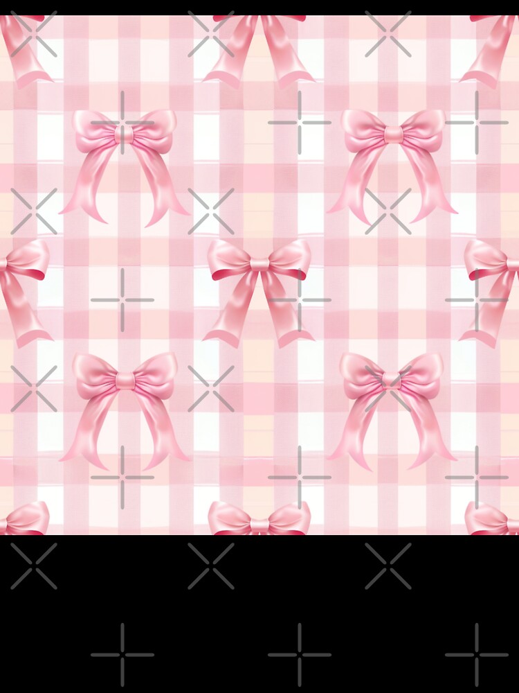 Coquette Pink Bow And White Pattern by ChaosReigns91