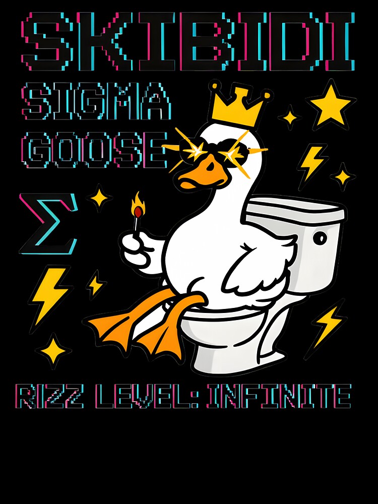 Skibidi Sigma Goose on Throne by AnnDesignStudio