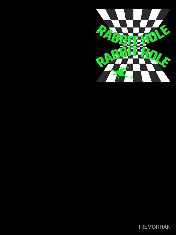 Rabbit Hole Optical Illusion Trippy Design by IREMORHAN