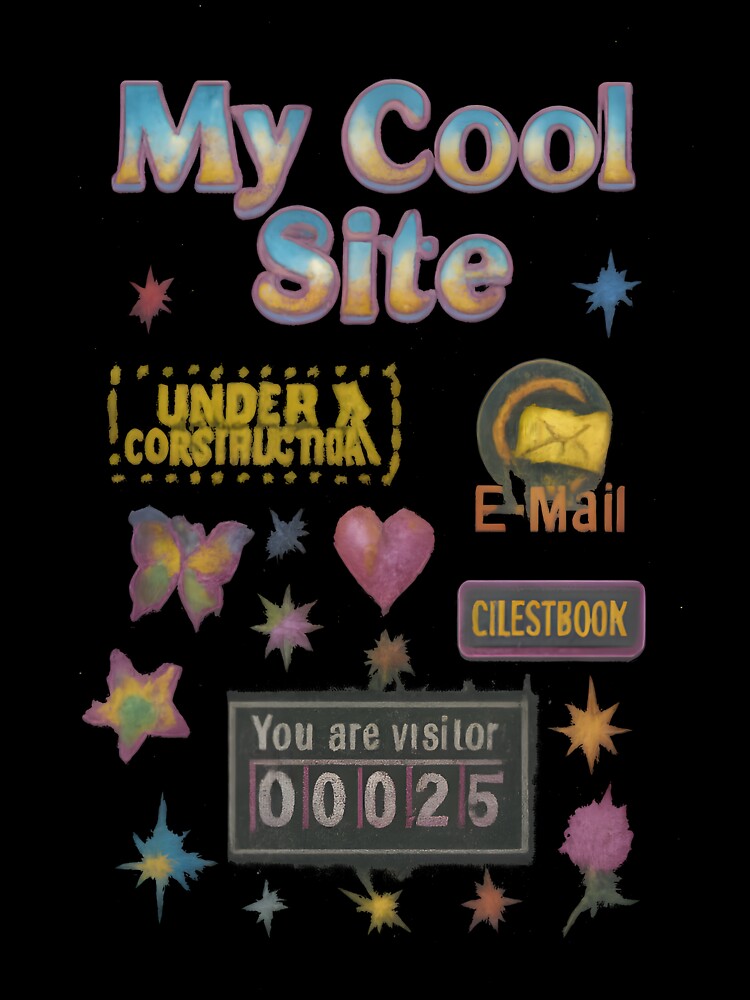 Y2K Webmaster - My First Homepage Tee by MegaHertzy2k