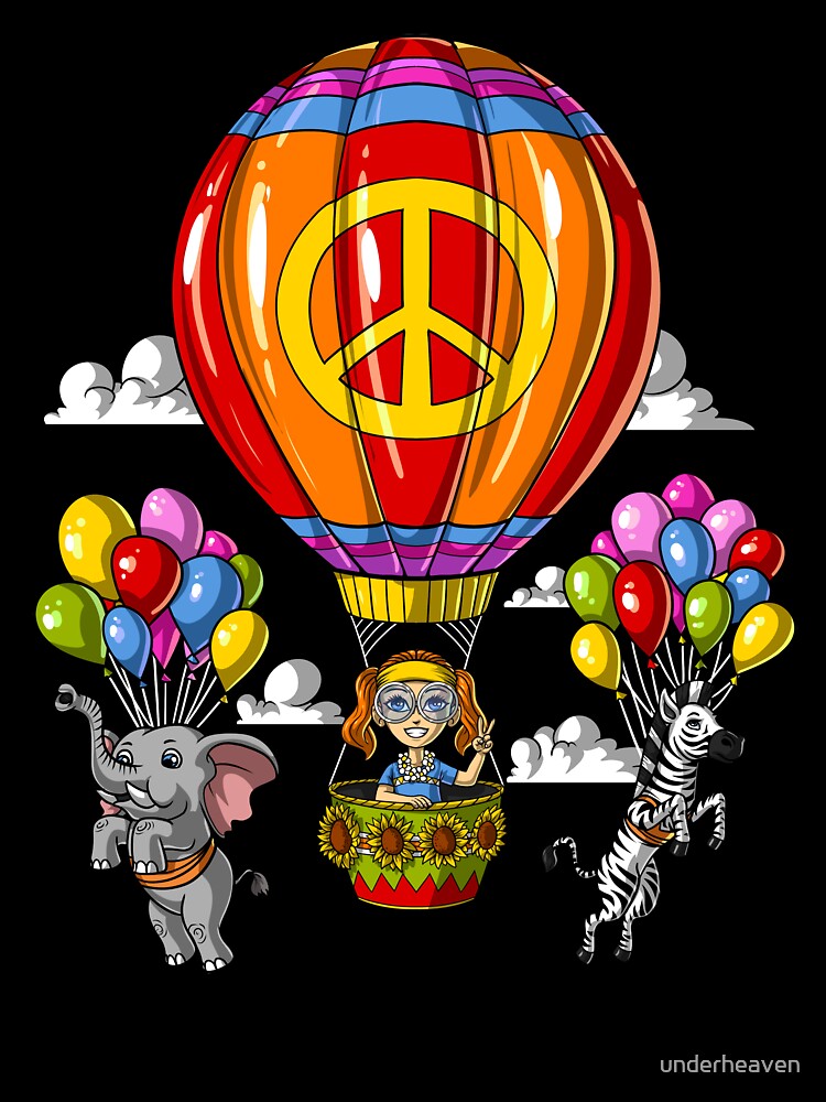 Hippie Hot Air Balloon by underheaven