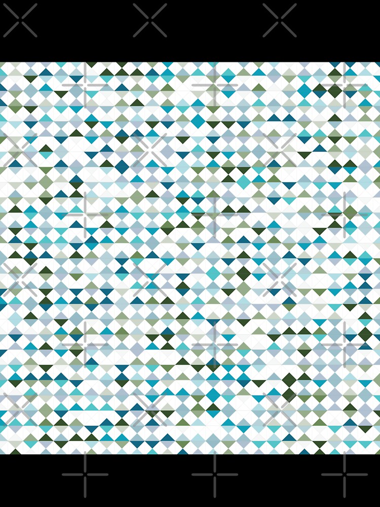 Green and blue diamond pattern by flamendes