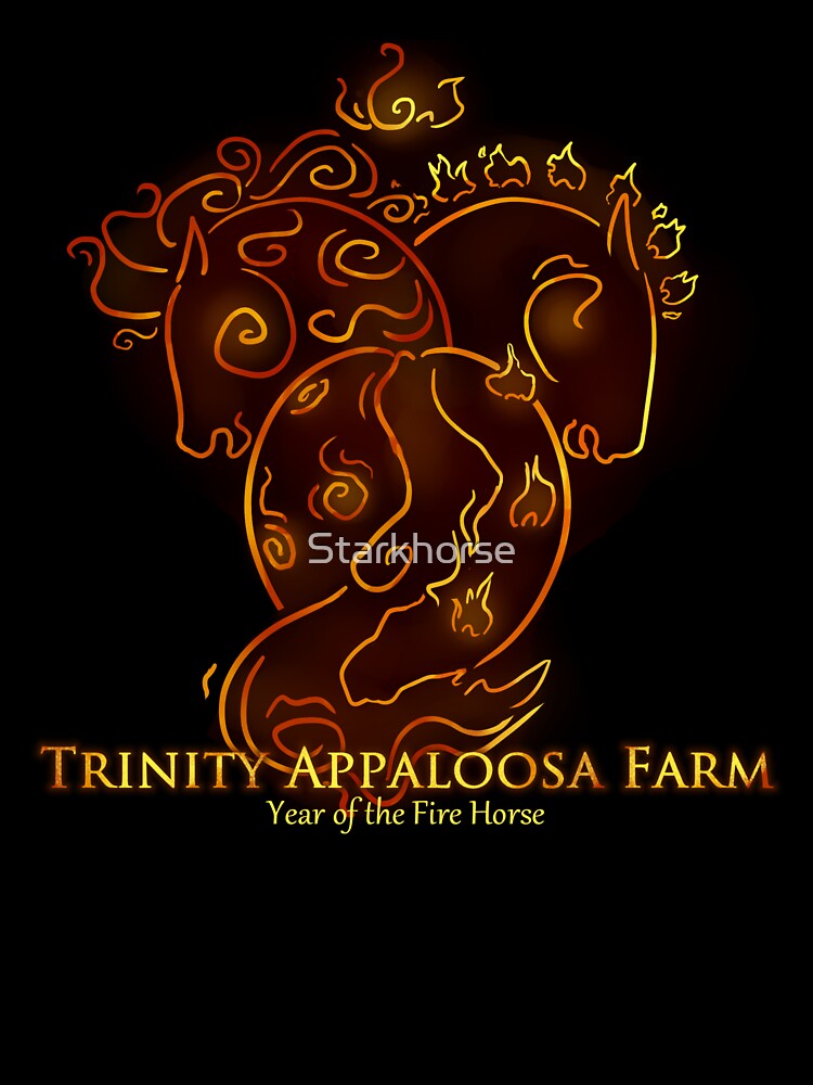 Trinity Appaloosa Farm 2026 Logo Year of the Fire Horse by Starkhorse