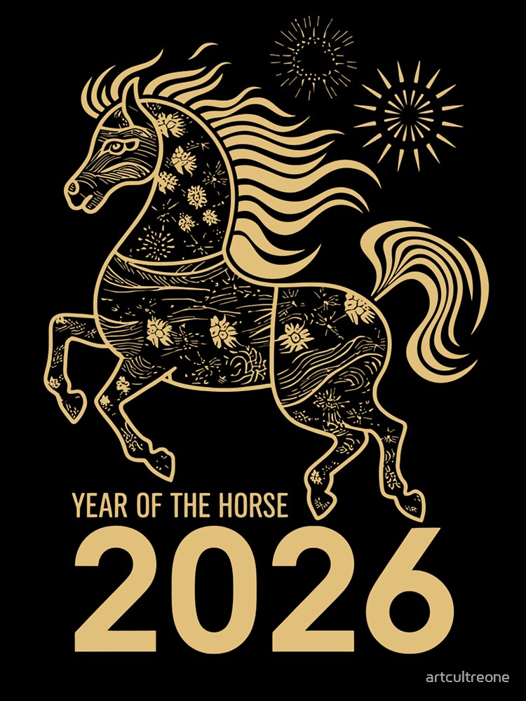 Year Of The Horse 2026 For Chinese Zodiac Fans by artcultreone