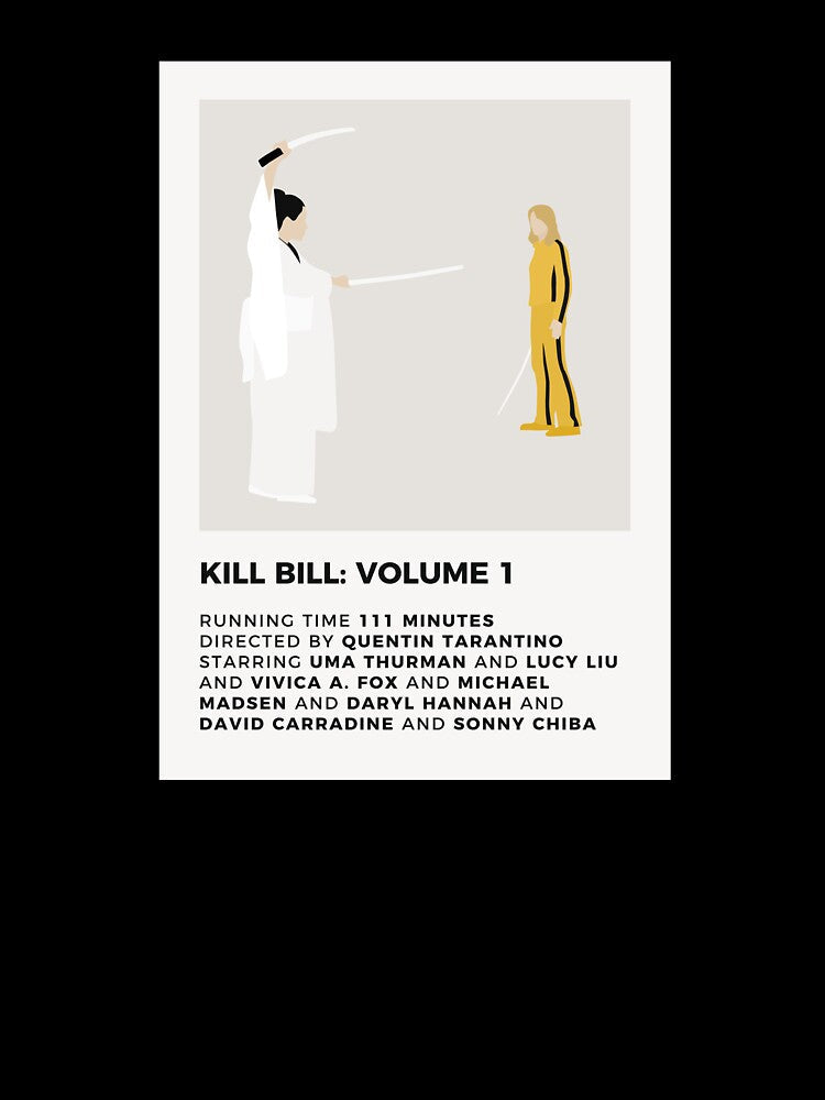 Kill Bill Minimalist Poster by honeydesigns