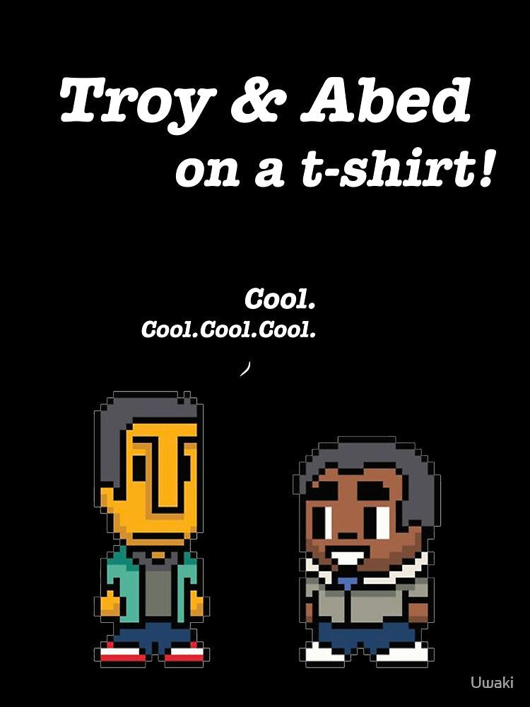 Troy and Abed · Community · TV show - black by Uwaki
