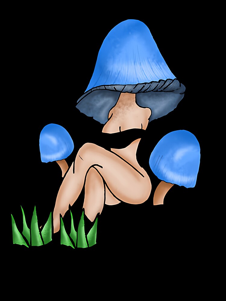Fungal Woman Surreal Mycology Art by csemezabraany