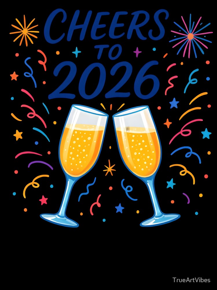 2026, new year, celebration, cheers, party, happy new year by TrueArtVibes