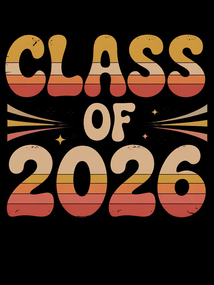 Retro Class of 2026 Graduation Tee by What a cute-Tee
