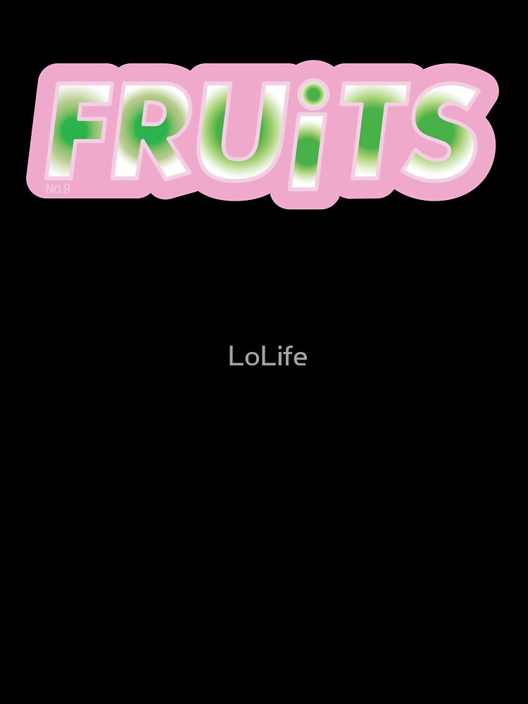 Fruits Tokyo Street Fashion Graphic Logo – Y2K Indie Sleaze Style by LoLife