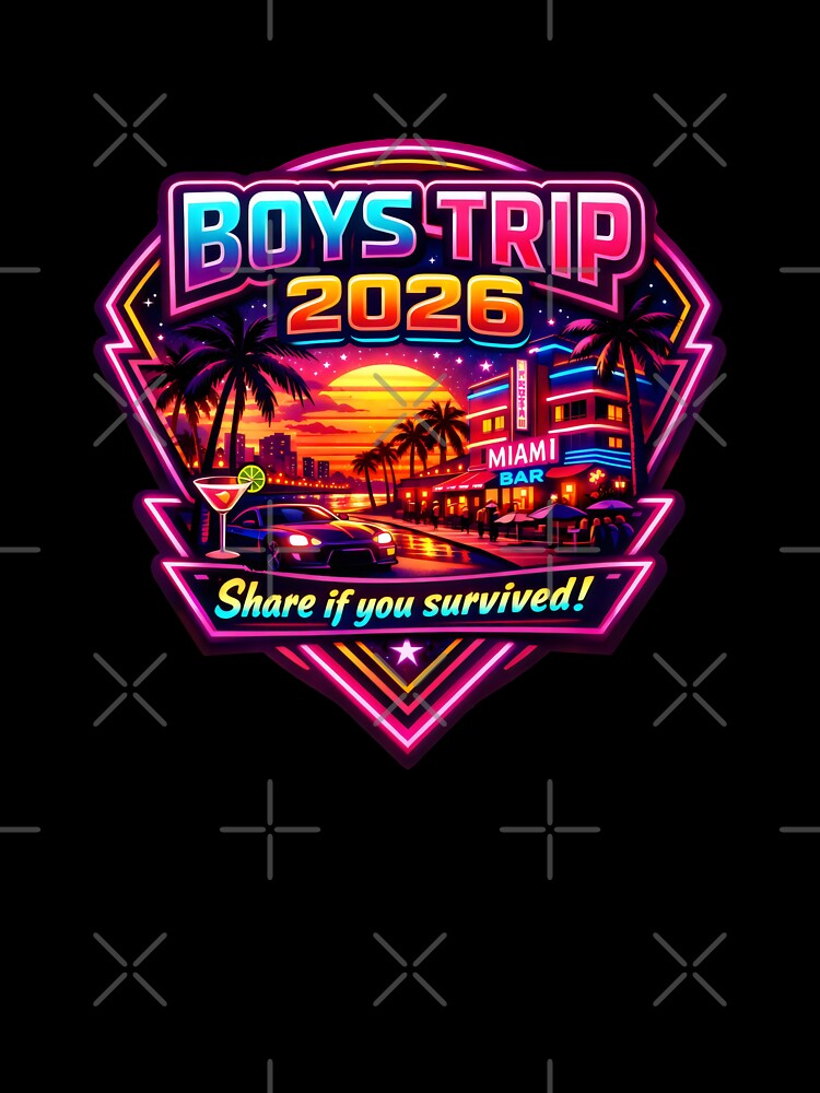 Miami Retrowave Boys Trip 2026 Synthwave Adventure by SplashTastic