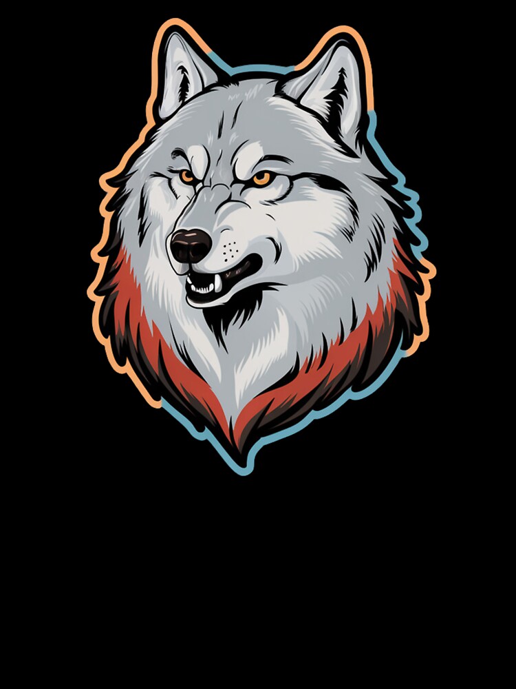 Brave Wolf with Retro Shades by Promoc