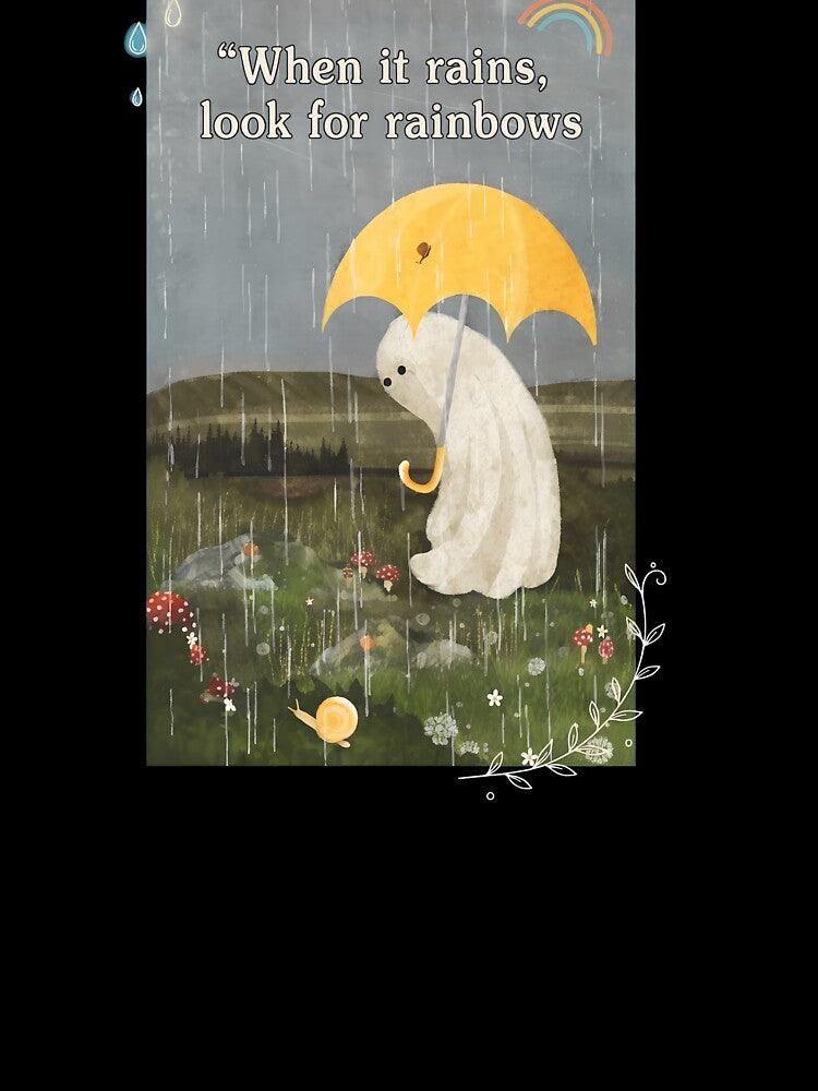 Melancholy Ghost Under Yellow Umbrella by Prof4Artist