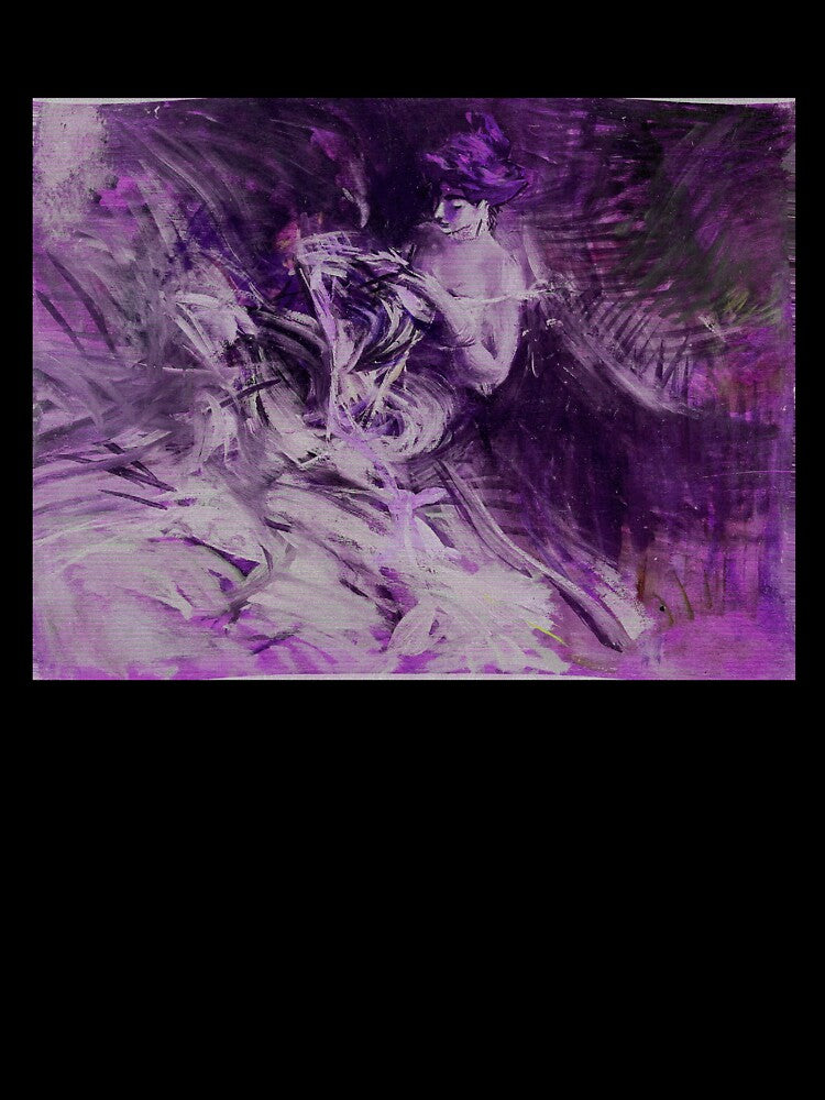 Liminal Purple Abstract Girl by BioDigital-Jazz