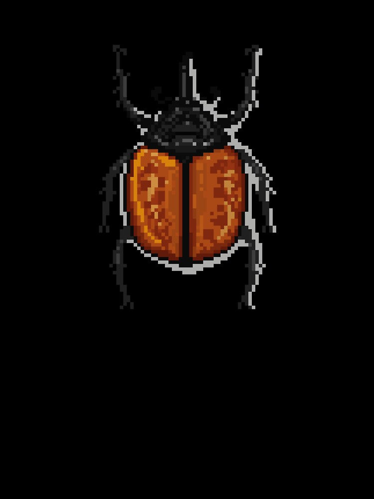 Pixel art beetle nº 57 by Kanistamps