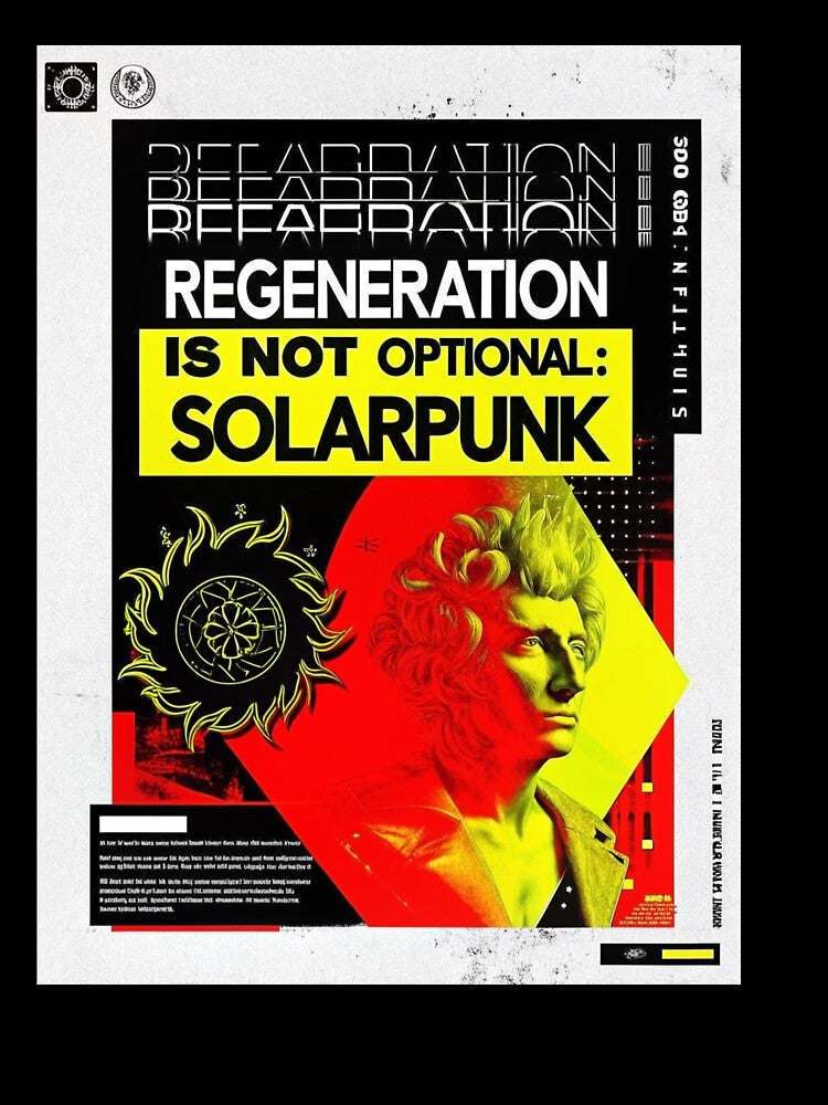 Solarpunk Poster Mandatory by Raw-Ink