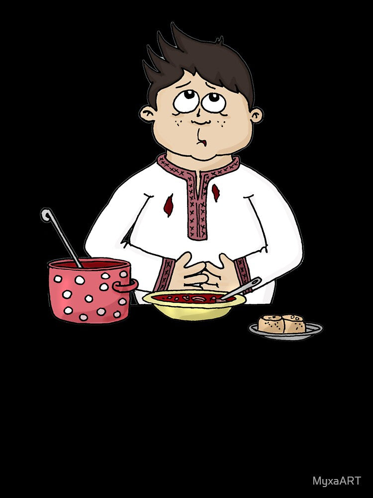 The Borscht Spirit - Authentic Ukrainian Character Art by MyxaART