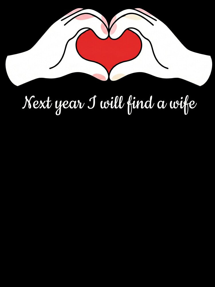 Next Year I Will Find A Wife - Funny New Year Resolution by TeezOfMadness